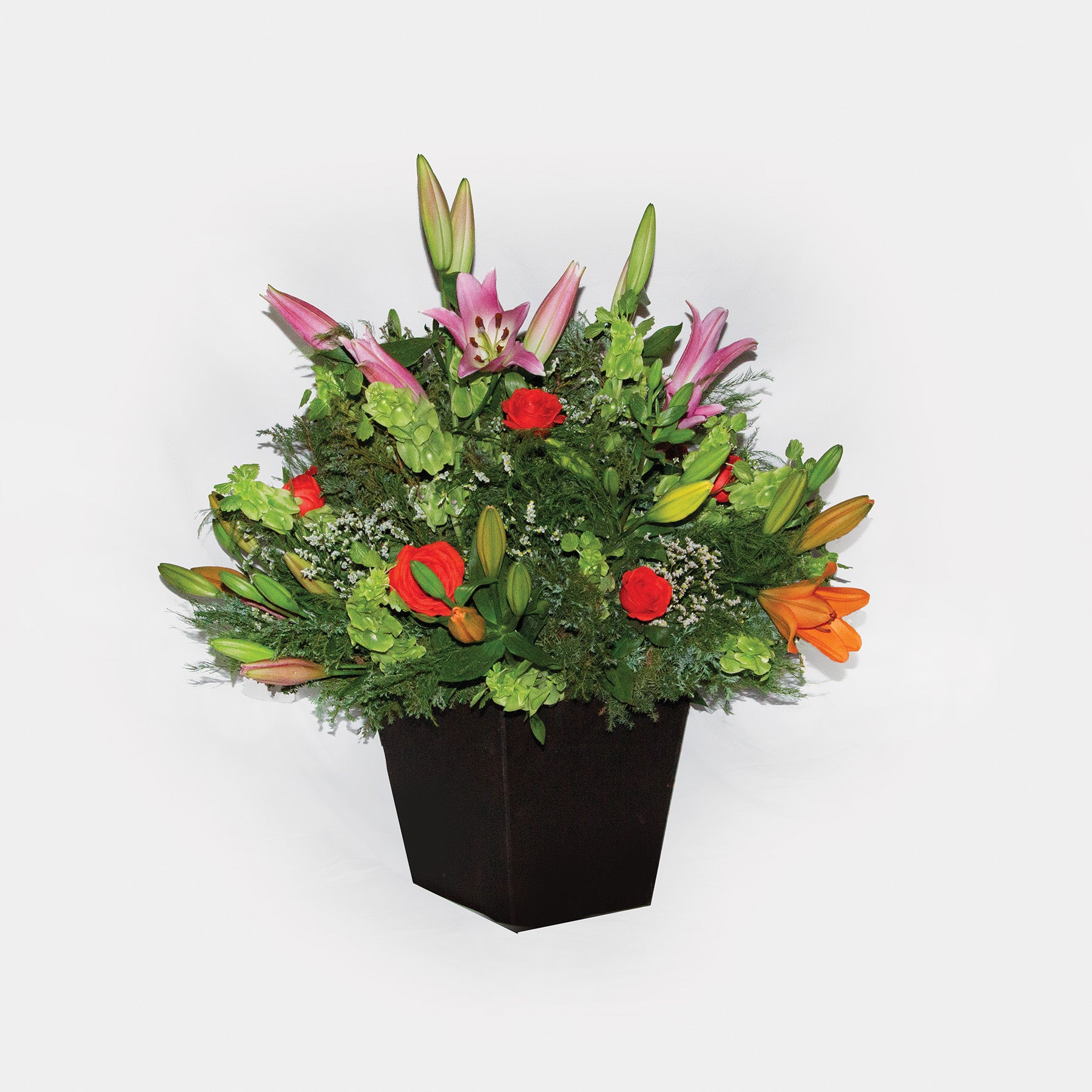 Arreglo Rosas Coral y flores Acapulco
