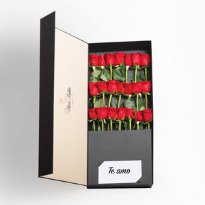 Caja con Rosas Rojas